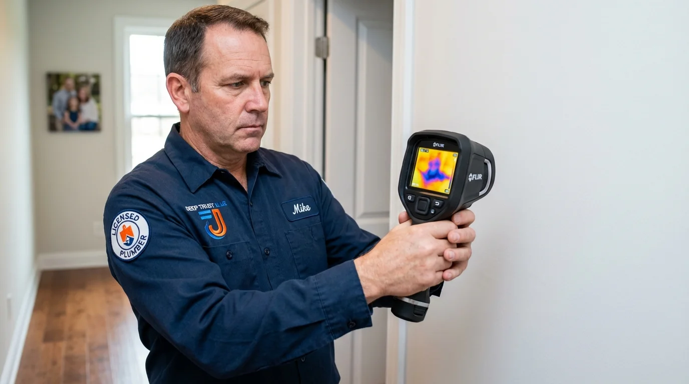 Thermal imaging leak detection by Johns Plumbing LLC in Douglasville